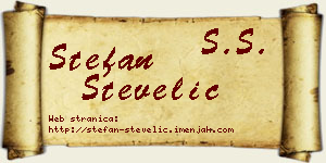 Stefan Stevelić vizit kartica